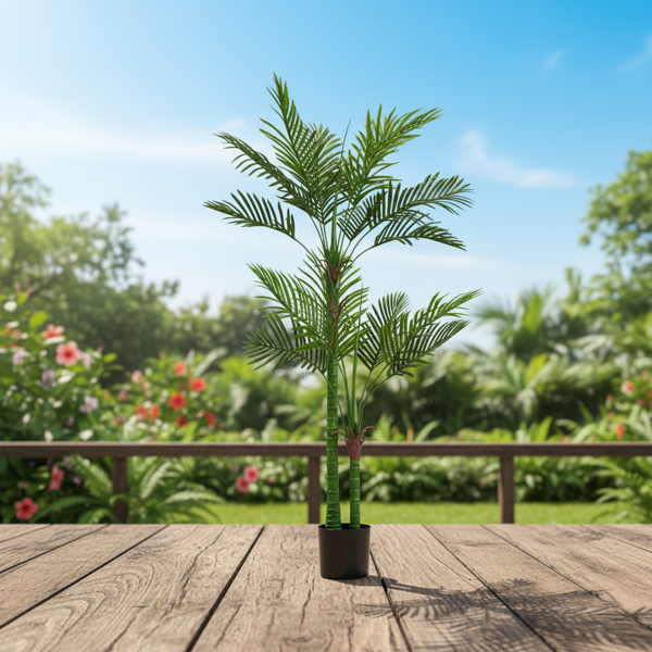 6英尺仿真树仿真自然的郁郁葱葱的人造植物室内盆栽树绿叶茂盛高端装饰仿真，适合家庭、办公室、卧室或酒店装饰 FBA发货-13