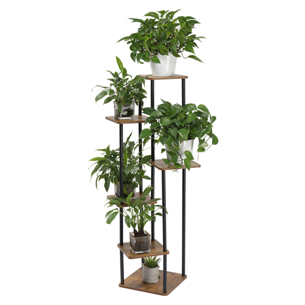 6层 铁木 116*30*30cm 铁木植物架-1