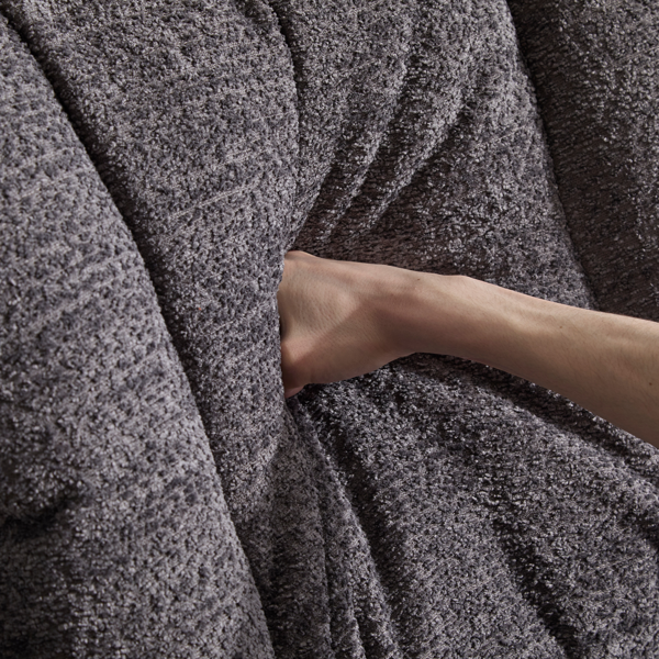 翻转式后背内置动态气囊腰靠十字交叉腿办公椅，宽座办公桌椅带翻转扶手与轮子，现代家用办公室梳妆台灰色十字交叉腿椅-18