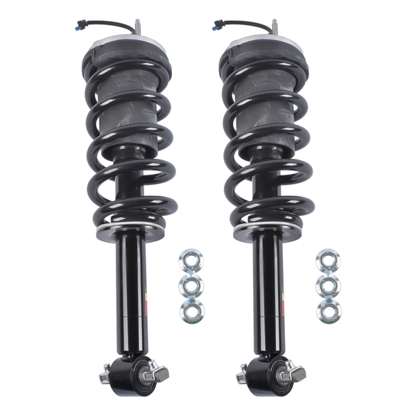 减震器 2Pcs Front Suspension Strut and Coil Spring Assembly Fit for Cadillac Escalade Chevy Suburban Tahoe Yukon 2021-2024 Black-1