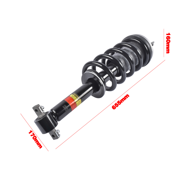 减震器 2Pcs Front Suspension Strut and Coil Spring Assembly Fit for Cadillac Escalade Chevy Suburban Tahoe Yukon 2021-2024 Black-5