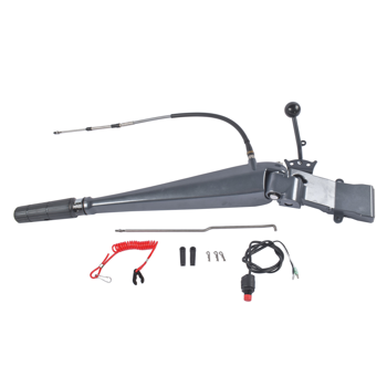 转向手柄 Steering Control Tiller Handle with Key/Switch Fit For Yamaha Outboard Motor 75-90HP 2 Stroke 85HP 2T 688 85AET Parsun T85 / T90 2 Stroke 3 Cylinders Engine 692-W0084-11-8D