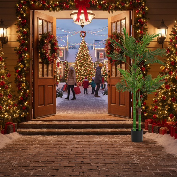 6英尺仿真树仿真自然的郁郁葱葱的人造植物室内盆栽树绿叶茂盛高端装饰仿真，适合家庭、办公室、卧室或酒店装饰 FBA发货-11