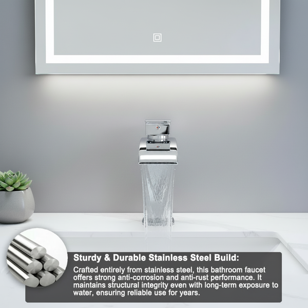 单柄浴室水龙头厕所水龙头不锈钢单孔TP，铬【周末不发货，TK/TEMU订单仅支持自提】-5