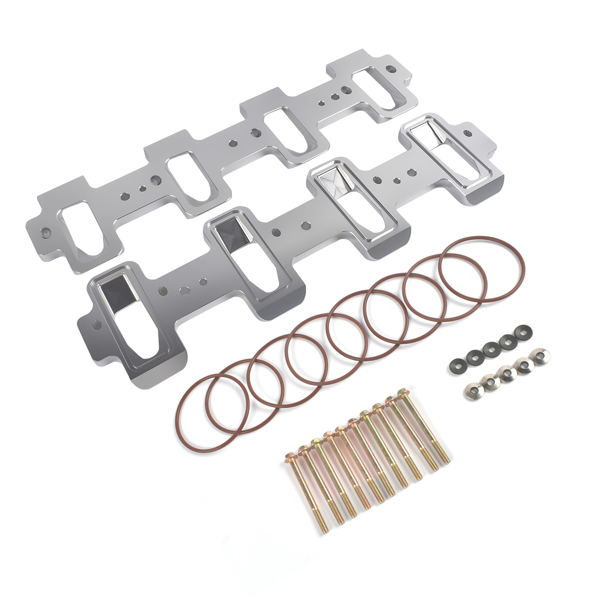 进气歧管垫片 Intake Manifold Adapters Fit for LS Cathedral Port Cylinder Head to Rectangle Port Chevrolet Corvette Camaro SS Pontiac G8 GXP 551316-2