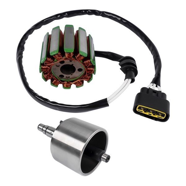 定子线圈和飞轮 Magneto Stator Flywheel Rotor Fit for Yamaha YZF R1 2D1-81410-10-00 2SH-81450-00-00-5