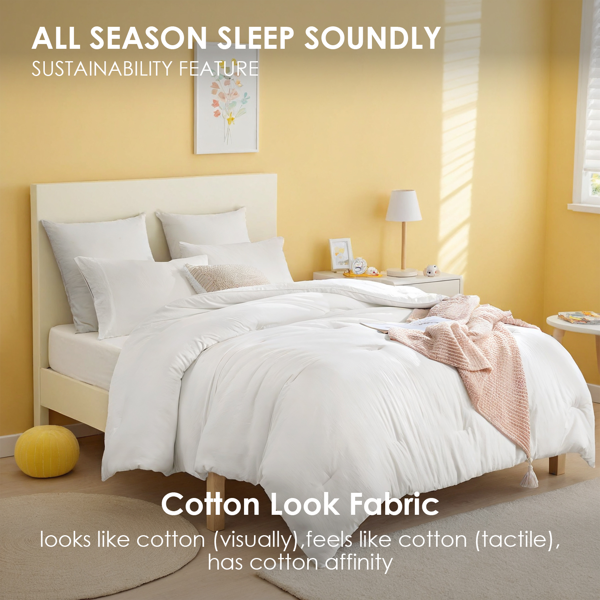 大码白色胖被，可爱温馨卧室民宿酒店使用，单人双人床使用，简约冬季被芯春秋被，圣诞节礼物-3