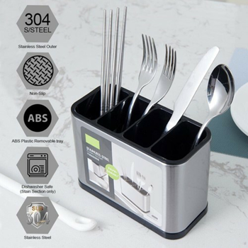 厨房餐具收纳盒存储架勺架叉子筷子排水存储盒