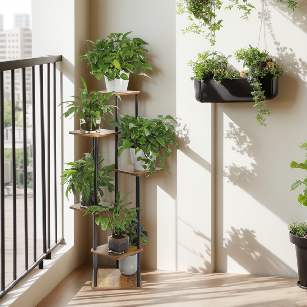 6层 铁木 116*30*30cm 铁木植物架-22