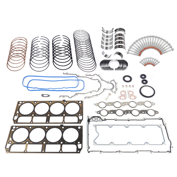 发动机大修包 Engine Rebuild Re-Ring Kit Gasket Bolt Fit for GM Chevy Gen III LS1 LS6 LQ4 LQ9 4.8L 5.3L 5.7L 6.0L Silverado GMC Sierra 1500 2500 3500 12558178 ES72220 17800568-2