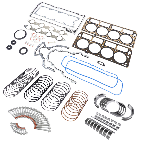 发动机大修包 Engine Rebuild Re-Ring Kit Gasket Bolt Fit for GM Chevy Gen III LS1 LS6 LQ4 LQ9 4.8L 5.3L 5.7L 6.0L Silverado GMC Sierra 1500 2500 3500 12558178 ES72220 17800568-5