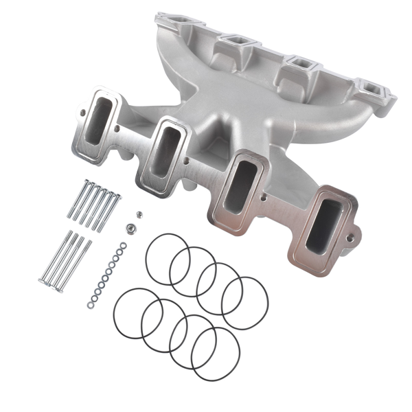 进气歧管 Dual Plane Carbureted Intake Manifold Fit for GM LS Gen III/IV LS1 LS2 LS6 Chevrolet Corvette 5.7 6.0L 300-130-8