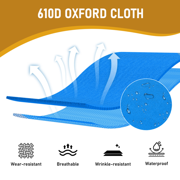 75in 蓝色 户外行军床 铝床面支架 铁交叉脚  长方形 125kg-6