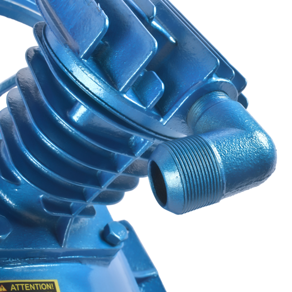 空气压缩机机头 175PSI 4KW 5.5HP Twin Cylinder Air Compressor Pump Head V Type Double Stage Aluminum Corded Electric 110V-11