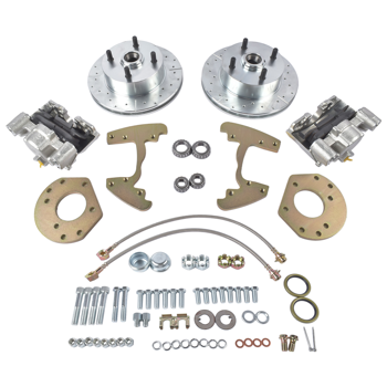 刹车盘套装 Front Disc Brake Changeover Replacement for Ford Falcon 1960-1965 4 Lug 6 Cylinder Spindle