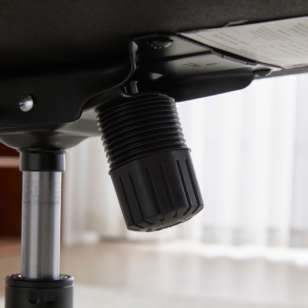 翻转式后背内置动态气囊腰靠十字交叉腿办公椅，宽座办公桌椅带翻转扶手与轮子，现代家用办公室梳妆台浅绿色十字交叉腿椅-25