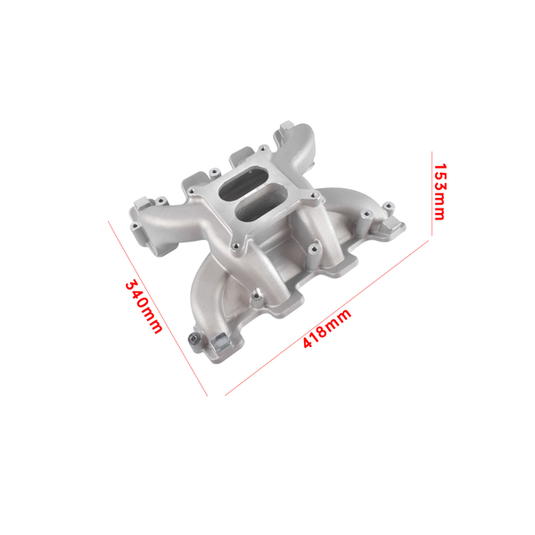 进气歧管 Dual Plane Carbureted Intake Manifold Fit for GM LS Gen III/IV LS1 LS2 LS6 Chevrolet Corvette 5.7 6.0L 300-130-3