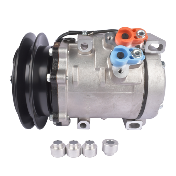汽车空调压缩机 AC Compressor 24V 20Y-810-1260 20Y-979-6121 Fit for Komatsu PC160 PC450 10S15C R134a-4
