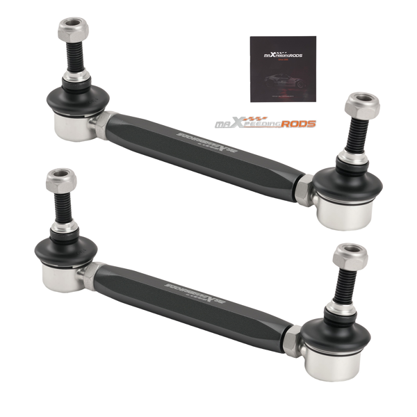 2件可调式防倾杆 前防倾杆端头连杆 适用于180mm-230mm 10mm球头-3