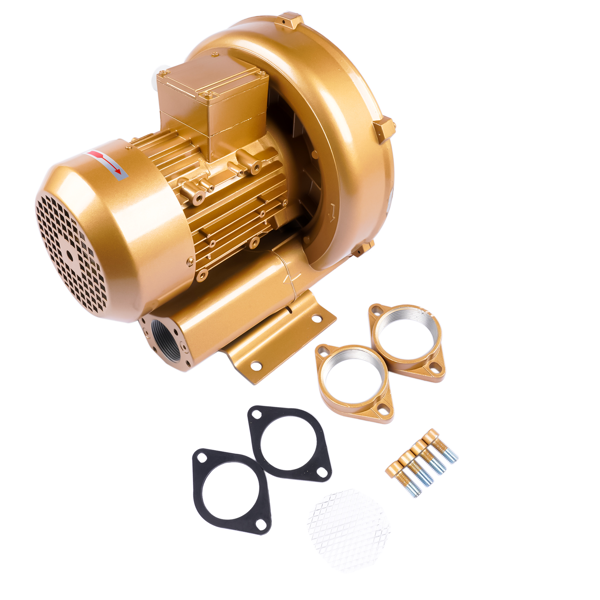高压风机 GHBH 1D7 34 1R4 Regenerative Blower 2.0Hp 102CFM 220mBar 220V-480V 3 Phase 60Hz 1.5KW-8