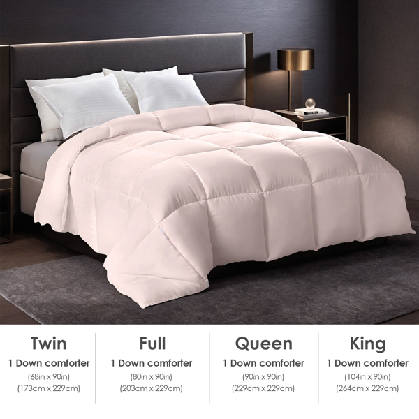 2件装高颜值粉色大码被芯，舒适透气面料柔软蓬松被子，波西米亚风格胖被。奢华酒店卧室使用，圣诞节礼物-3