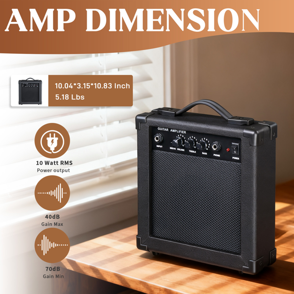 KMA201 41寸 JF 缺角 胡桃木面板 带音箱 民谣吉他 原木色-4