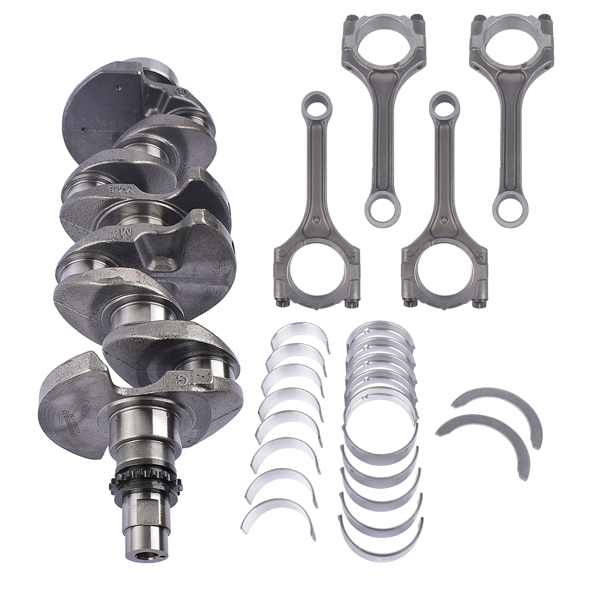 曲轴套装 Crankshaft with 4x Connecting Rod & Rod Bearing Kit Fit for Hyundai Accent 1.6L 2012-2017-6