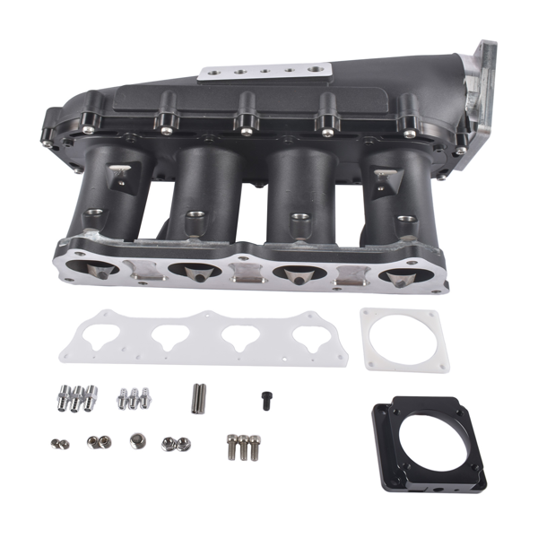进气歧管 Ultra Race Intake Manifold Black Replacement for Honda Civic Si 2002-2005, Acura RSX TSX 2002-2006 K20A2-6