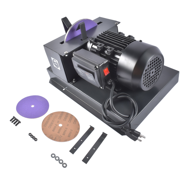 磨刀机 Blade Sharpener 500W w/ 7" Grinding Wheel 60-Grit Ceramic Sandpaper & Bracket-5