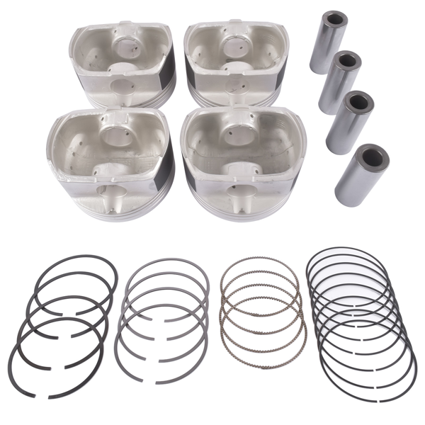 活塞套装 Engine Piston & Ring Set For Hyundai Sonata Tucson Kia Santa Fe Kia Optima Sportage G4KD 2.0L L4 GAS DOHC 2005-2012 234102G000, 230402G200-1