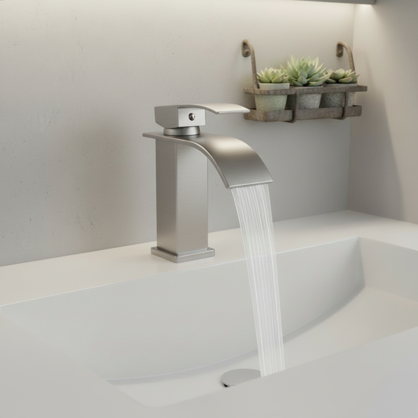 单柄浴室水龙头厕所水龙头不锈钢单孔TP，拉丝镍【周末不发货，TK/TEMU订单仅支持自提】-6