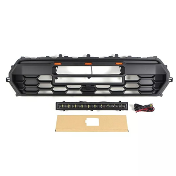 黑色前保险杠格栅，适用于丰田TACOMA 2024格栅，带LED和灯条Md