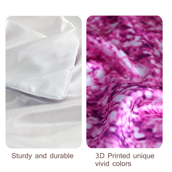 自产色丁枕套（一对装,白色麻绳） 浮雕玫瑰 66X51cm（temu仅可自提）-7