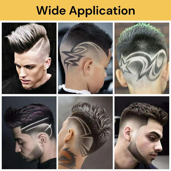 LCD液晶显示屏专业理发机胡子修剪机男士理发无绳理发师剃须机铁塔图案款-4