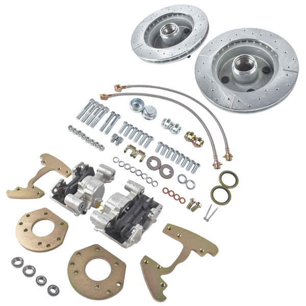 刹车盘套装 Front Disc Brake Changeover Replacement for Ford Falcon 1960-1965 4 Lug 6 Cylinder Spindle-5