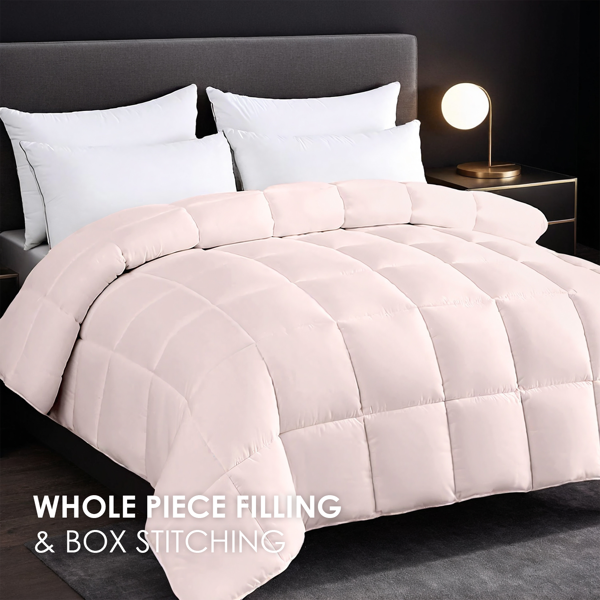 超大码胖被厚被，粉色加厚被子保暖亲肤，温馨卧室酒店高端使用，可水洗机洗，圣诞节礼物-4