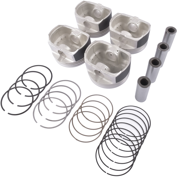 活塞套装 Engine Piston & Ring Set For Hyundai Sonata Tucson Kia Santa Fe Kia Optima Sportage G4KD 2.0L L4 GAS DOHC 2005-2012 234102G000, 230402G200-5