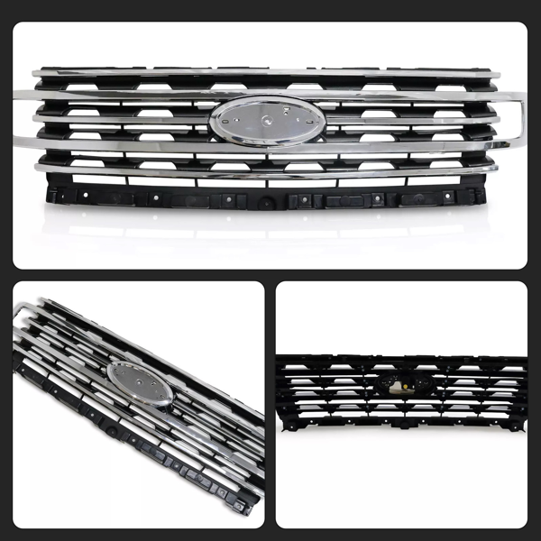 福特远征2018-2021前保险杠格栅上部格栅镀铬LL1Z8200BB-7