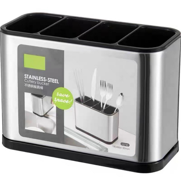 厨房餐具架勺叉收纳架沥水架多功能-5