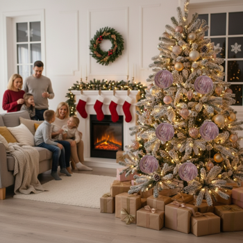 6PCS套3.9英寸圣诞球装饰品节日树派对装饰玻璃悬挂装饰品鲜艳的颜色散装易于悬挂FBA发货