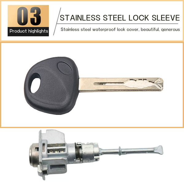 适用于现代Ix35安全新车门锁芯，带1个钥匙维修套件-9