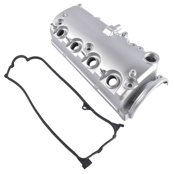 气门室盖 Aluminum Engine Valve Cover with Gaskets Replacement for 2001-2005 Honda Civic L4 1.7L 12310PLC000-7