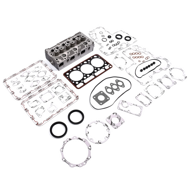 缸盖总成 Complete Cylinder Head with Valves Spring + Full Gasket Set Fit for Kubota D850 D950 15532-03040 19267-03040-2