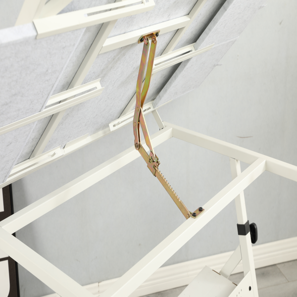 1500片拼图，金属桌面拼图板，成人礼品，带4个托盘（白色）-9