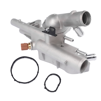 节温器总成 Upgrade Thermostat Housing Assembly Fit for Hyundai Sonata Santa Fe Tucson 2010-2015 Kia Optima Sorento 2011-2015 Sportage 2011-2016 2.4L 25600-2G500 902-5128