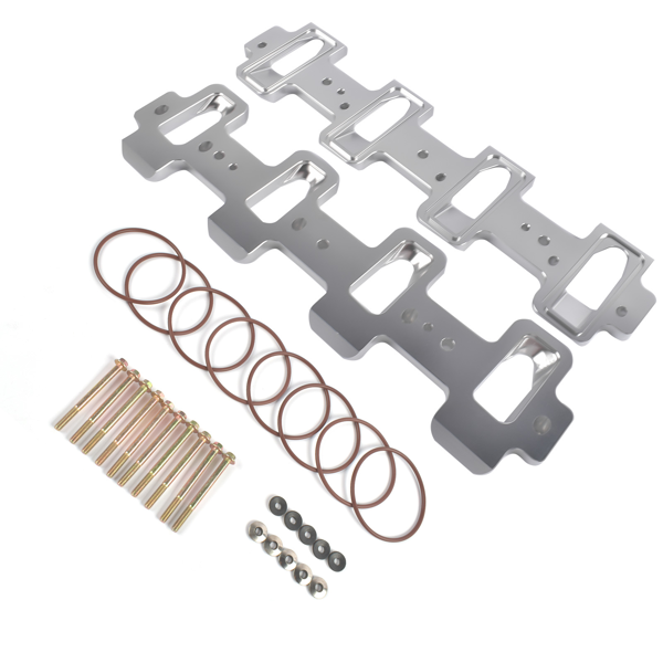 进气歧管垫片 Intake Manifold Adapters Fit for LS Cathedral Port Cylinder Head to Rectangle Port Chevrolet Corvette Camaro SS Pontiac G8 GXP 551316-7