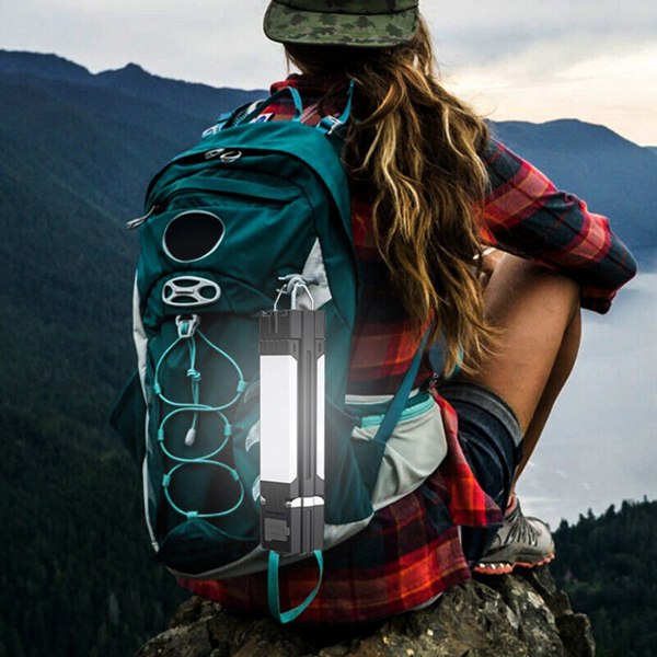 （2套）可充电可折叠LED野营灯户外野营徒步手电筒工作灯野营灯-12