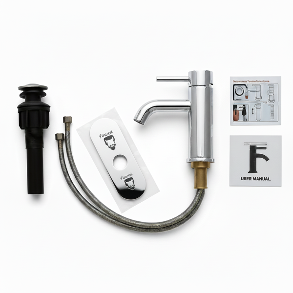 单柄浴室水龙头卫生间水龙头不锈钢单孔T10，铬【周末不发货，TK/TEMU订单仅支持自提】-10