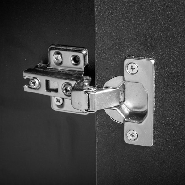 15厘E0刨花板麻面 转角三层1门一抽 沙龙柜 黑色-8