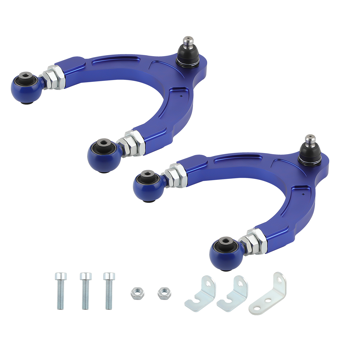 2x 铝制可调式前上控制臂，适用于特斯拉Model 3/Y（2017-2024款）